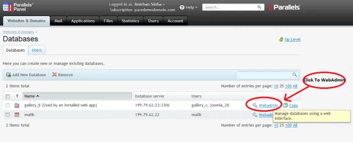 Screenshot showing how to backup your mysql database using phpmyadmin step 3